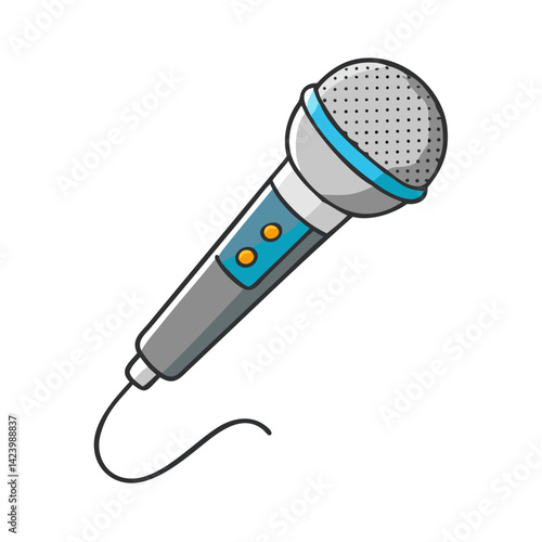 microphone icon, microphone vector illustration-simple illustration of microphone, perfect for microphone logos and icons