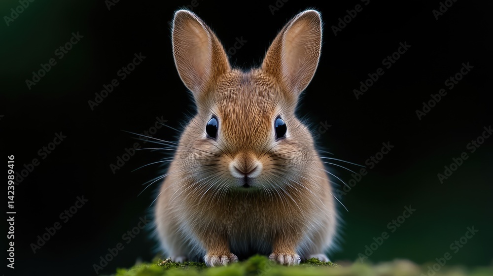Fototapeta premium Cute, front-facing rabbit