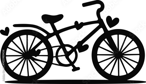 silhouette of a bicycle