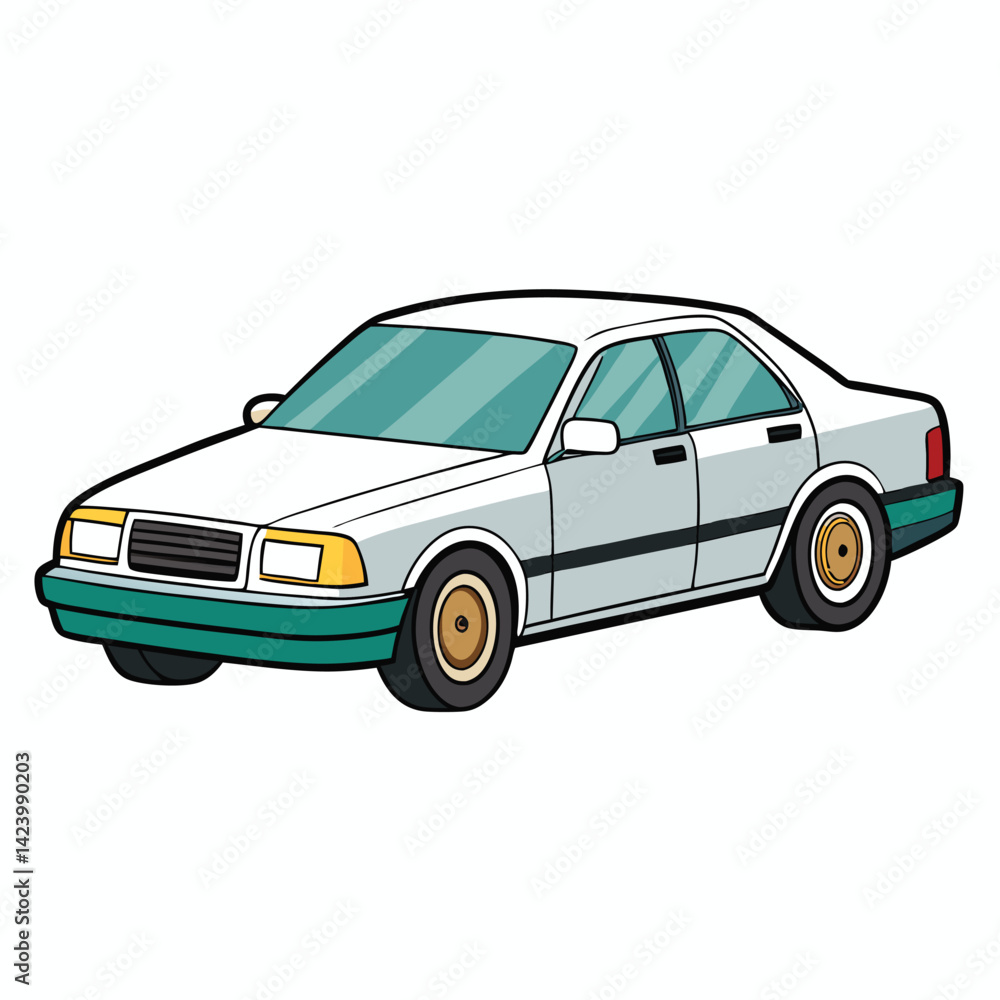 Sedan shilhotee vector isolated on white background Sedan shilhotee vector isolated on white background