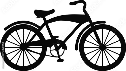 silhouette of a bicycle