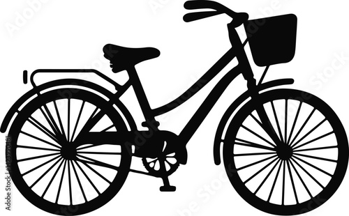 vintage bicycle vector illustration