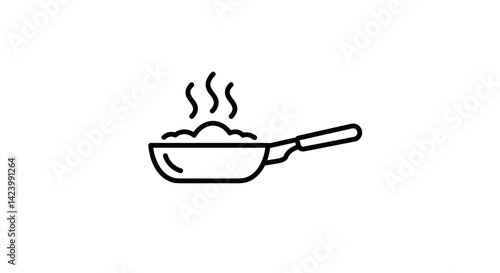 Cooking food in a skillet with steam