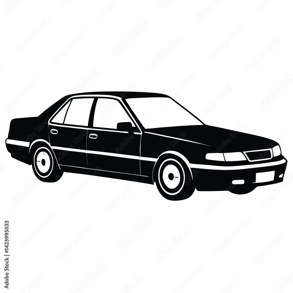 Sedan shilhotee vector isolated on white background Sedan shilhotee vector isolated on white background
