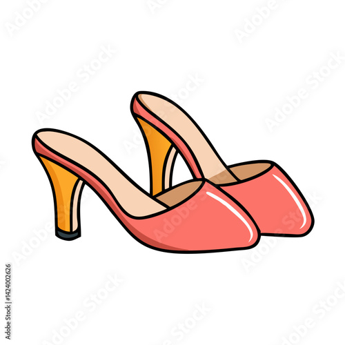 mules shoes icon, mules shoes vector illustration-simple illustration of mules shoes, perfect for mules shoes logos and icons