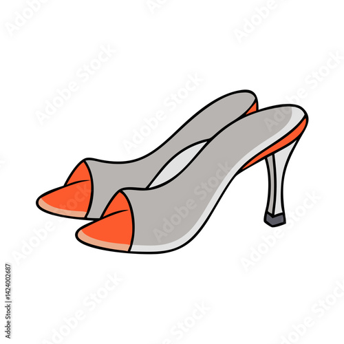 mules shoes icon, mules shoes vector illustration-simple illustration of mules shoes, perfect for mules shoes logos and icons