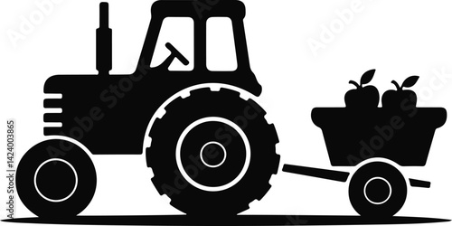 tractor isolated on a white background