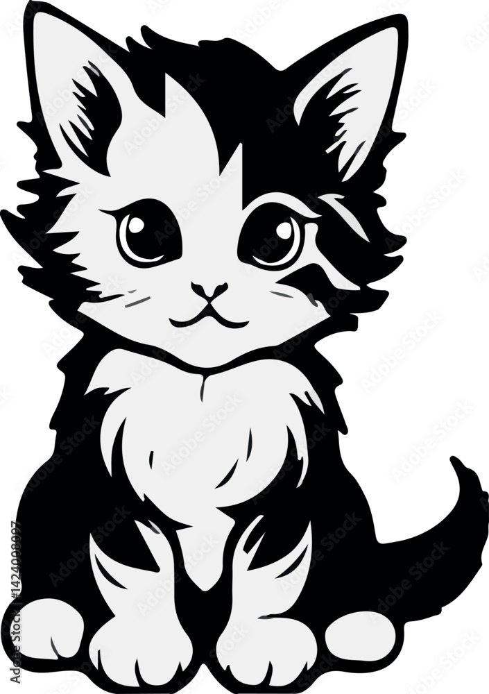 Obraz premium cartoon of a cat