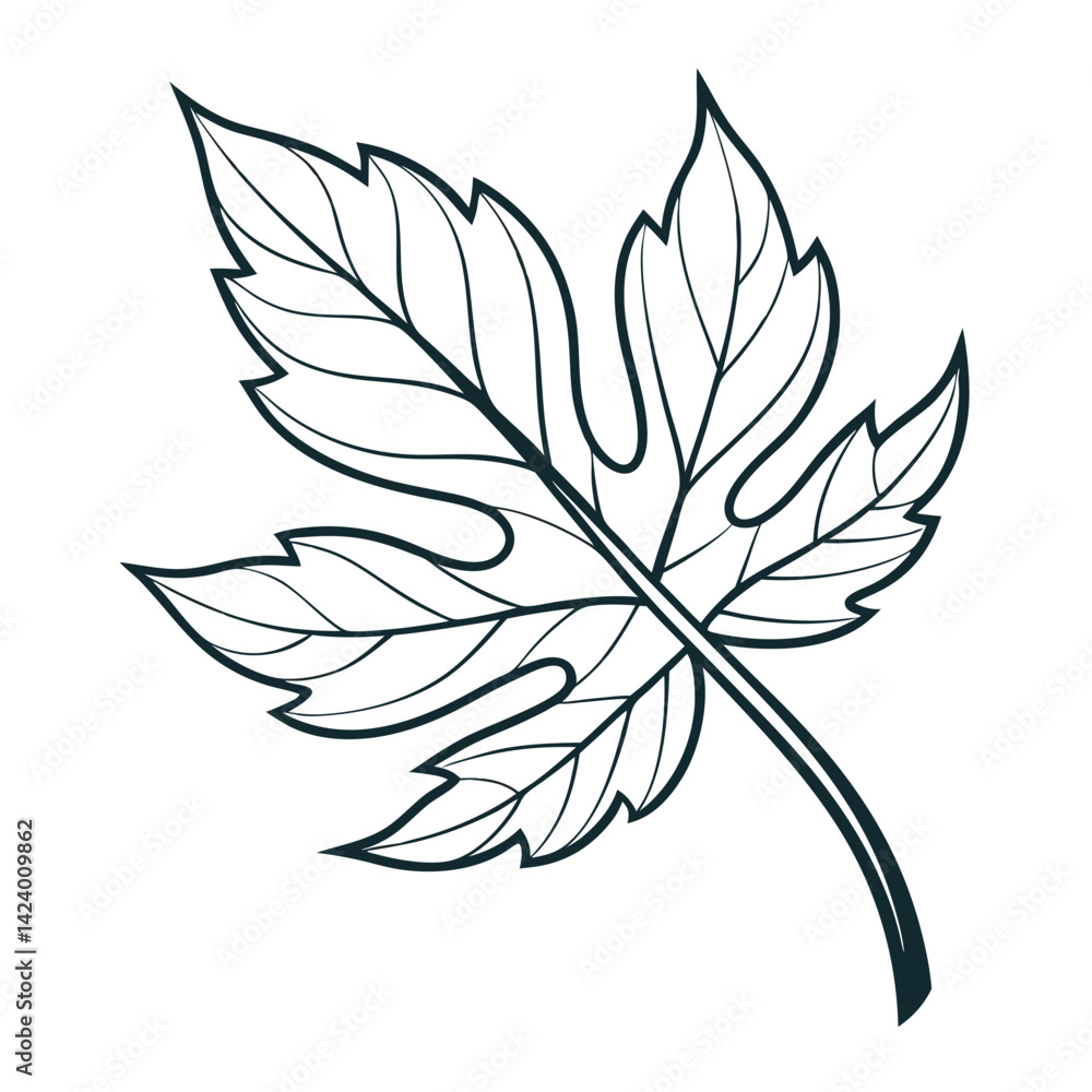 Fototapeta premium leaf icon vector illustration