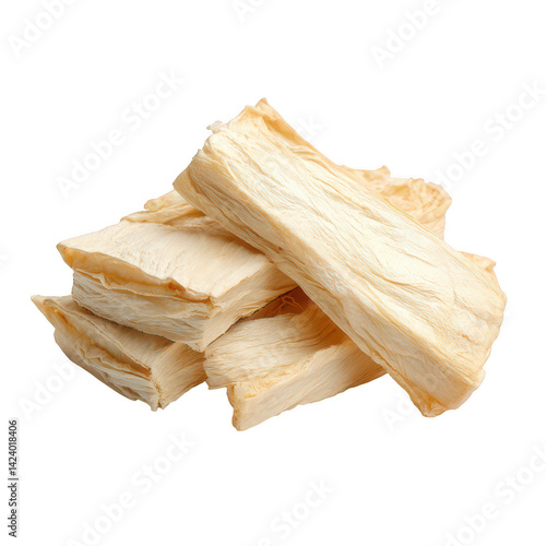 Boiled tofu skin food photography culinary art studio environment clean concept