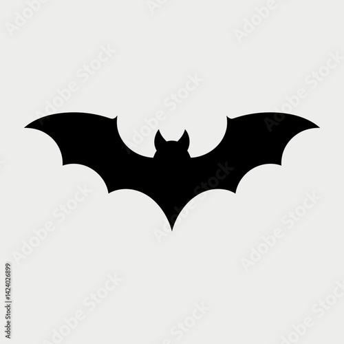 Wallpaper Mural Simple Black Bat Silhouette Illustration for Halloween Design Torontodigital.ca