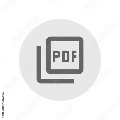 PDF Document Outlined Icon