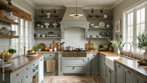Homey vibes and soft textures make this kitchen a haven