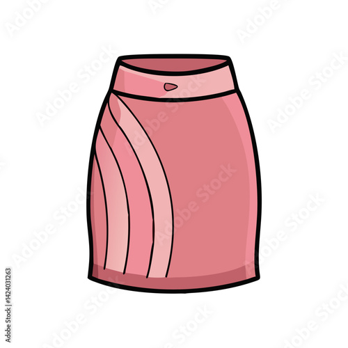 pencil skirt icon, pencil skirt vector illustration-simple illustration of pencil skirt, perfect for pencil skirt logos and icons