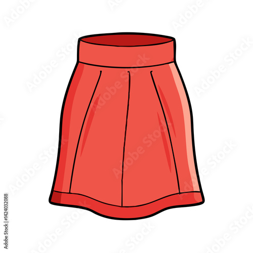 pencil skirt icon, pencil skirt vector illustration-simple illustration of pencil skirt, perfect for pencil skirt logos and icons
