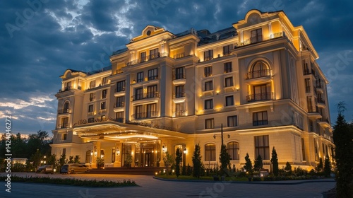Magnificent Grand Hotel at Dusk