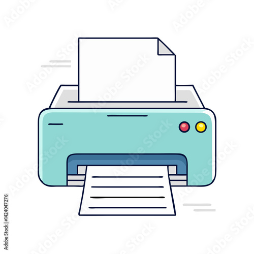 printer paper icon, printer paper vector illustration-simple illustration of printer paper, perfect for printer paper logos and icons
