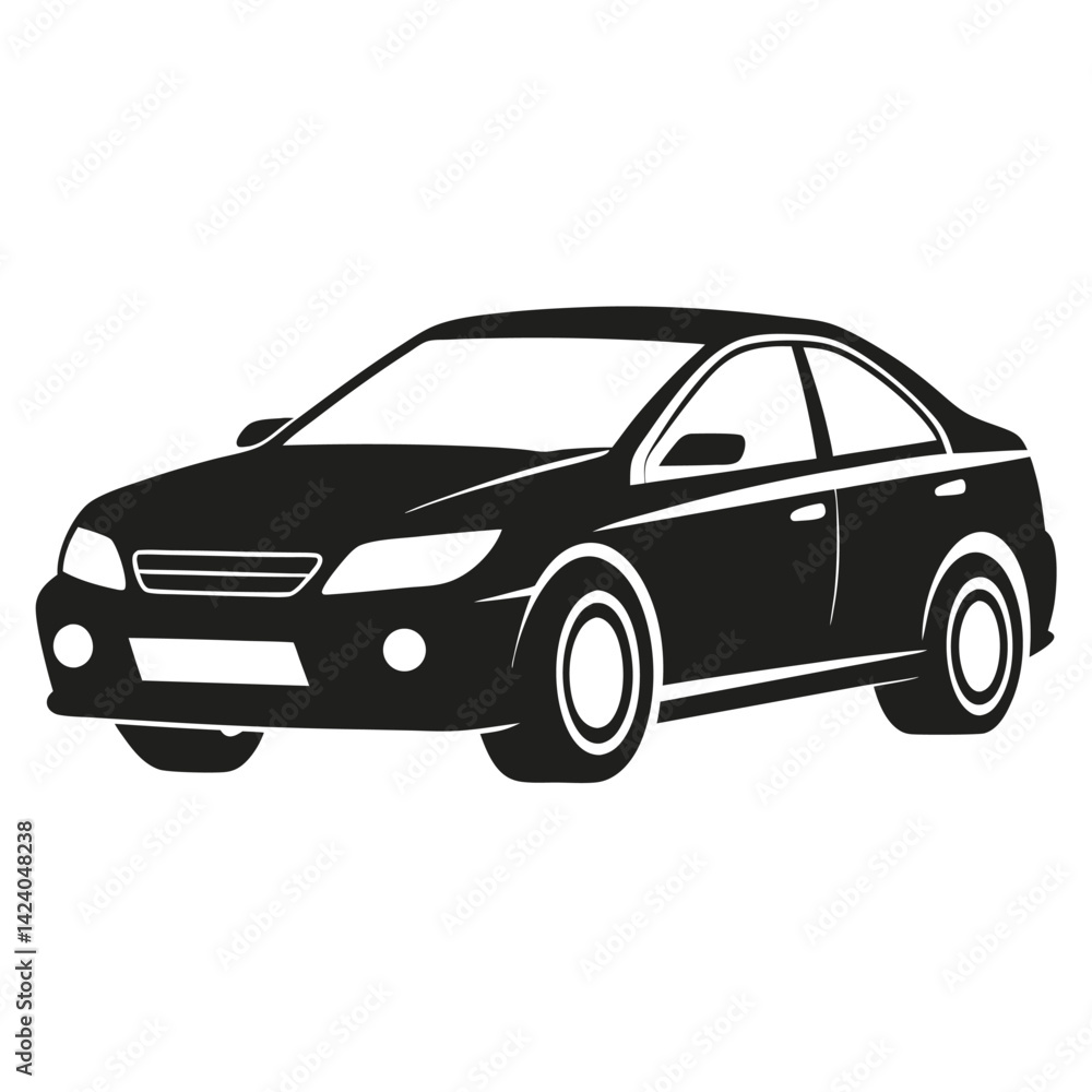 hybrid car shilhotee vector isolated on white background hybrid car shilhotee vector isolated on white background