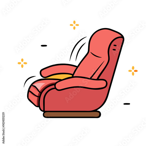 recliner icon, recliner vector illustration-simple illustration of recliner, perfect for recliner logos and icons