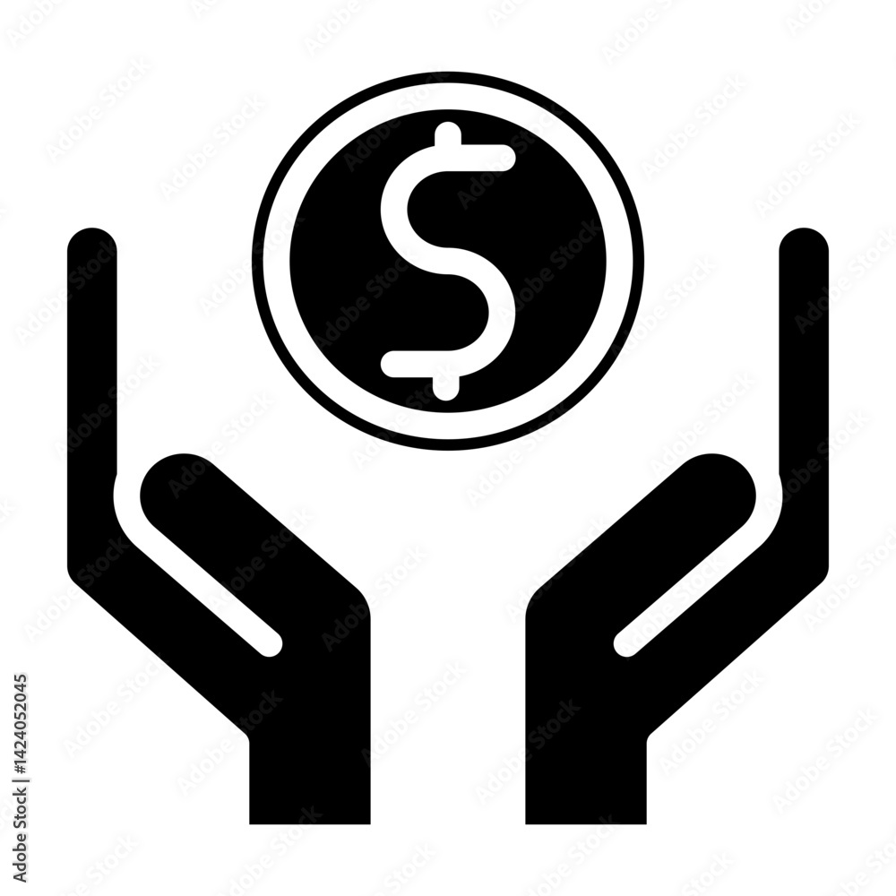 Insurance Vector Glyph Icon Design Insurance Vector Glyph Icon Design