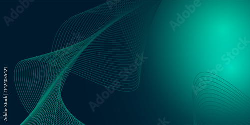 Digital technology speed connect blue green background, cyber nano information, abstract communication, innovation future tech data, internet network connection, Ai big data, vector illustration