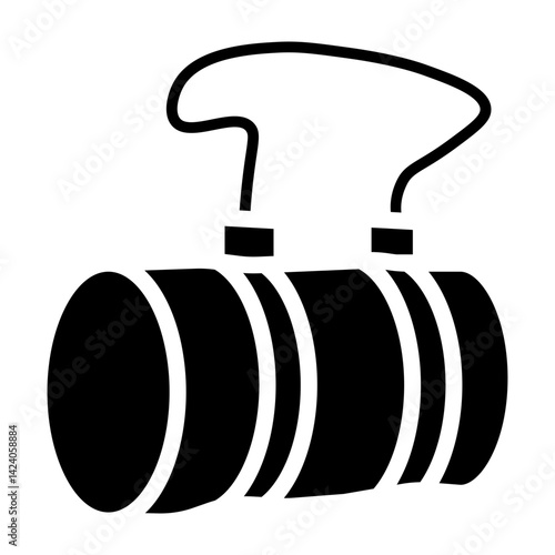 Shoulder bag Vector Glyph Icon Design