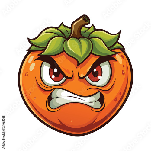 Angry cartoon fruit