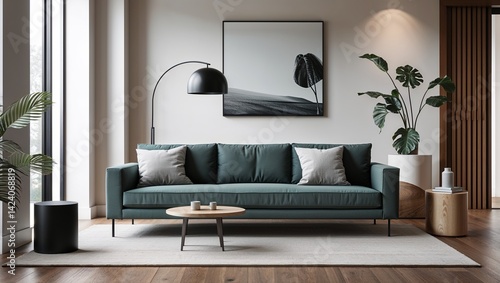 This minimalist sofa is designed to fit seamlessly into any modern space