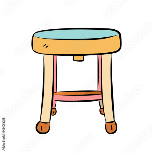 stool icon, stool vector illustration-simple illustration of stool, perfect for stool logos and icons