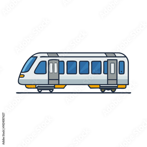 subway train icon, subway train vector illustration-simple illustration of subway train, perfect for subway train logos and icons