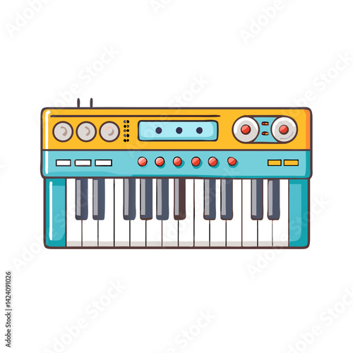 synthesizer icon, synthesizer vector illustration-simple illustration of synthesizer, perfect for synthesizer logos and icons