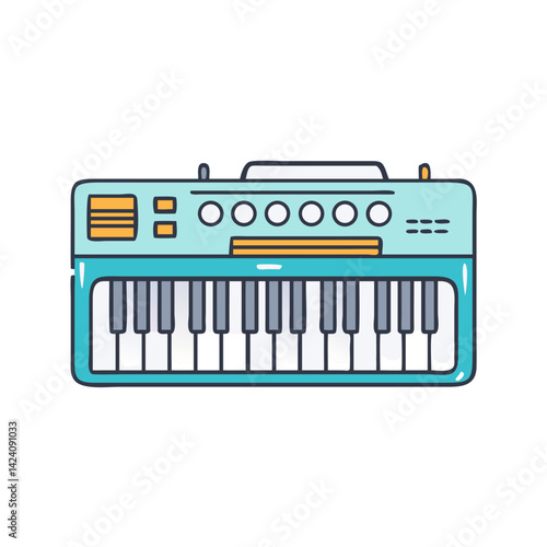 synthesizer icon, synthesizer vector illustration-simple illustration of synthesizer, perfect for synthesizer logos and icons