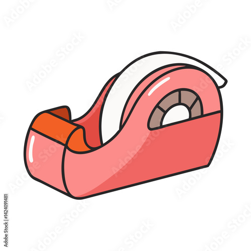 tape dispenser icon, tape dispenser vector illustration-simple illustration of tape dispenser, perfect for tape dispenser logos and icons