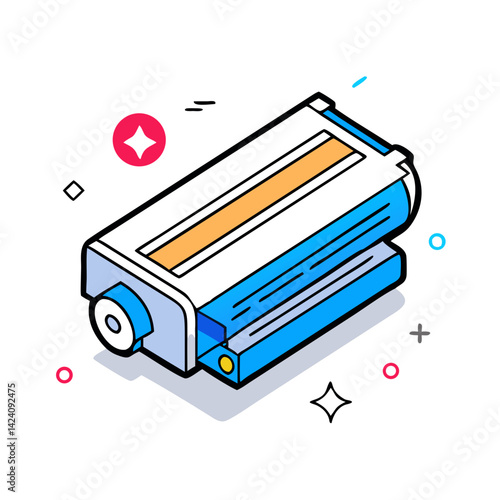 toner cartridge icon, toner cartridge vector illustration-simple illustration of toner cartridge, perfect for toner cartridge logos and icons