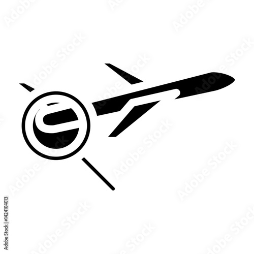 Travel History  Vector Glyph Icon Design