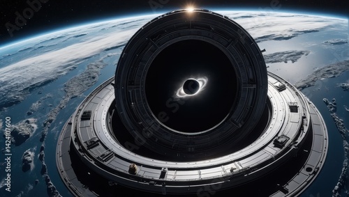 Fototapeta Naklejka Na Ścianę i Meble -  Orbital space station portal