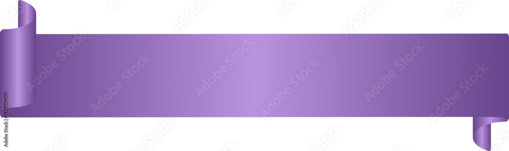 Purple gradient ribbon banner vector Purple gradient ribbon banner vector