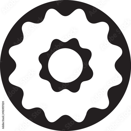 Gear design, construction work repair reconstruction industry build and project theme Vector illustration