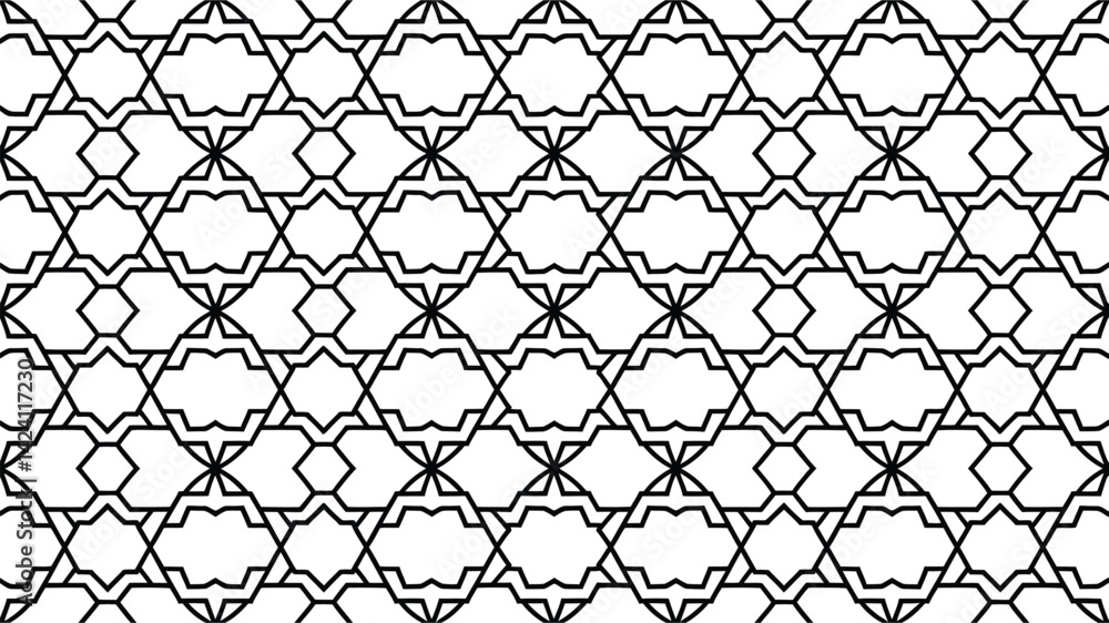 Fototapeta premium Abstract Seamless geometric patterns| random symbols textures| Japanese seamless pattern| Simple vector graphics.