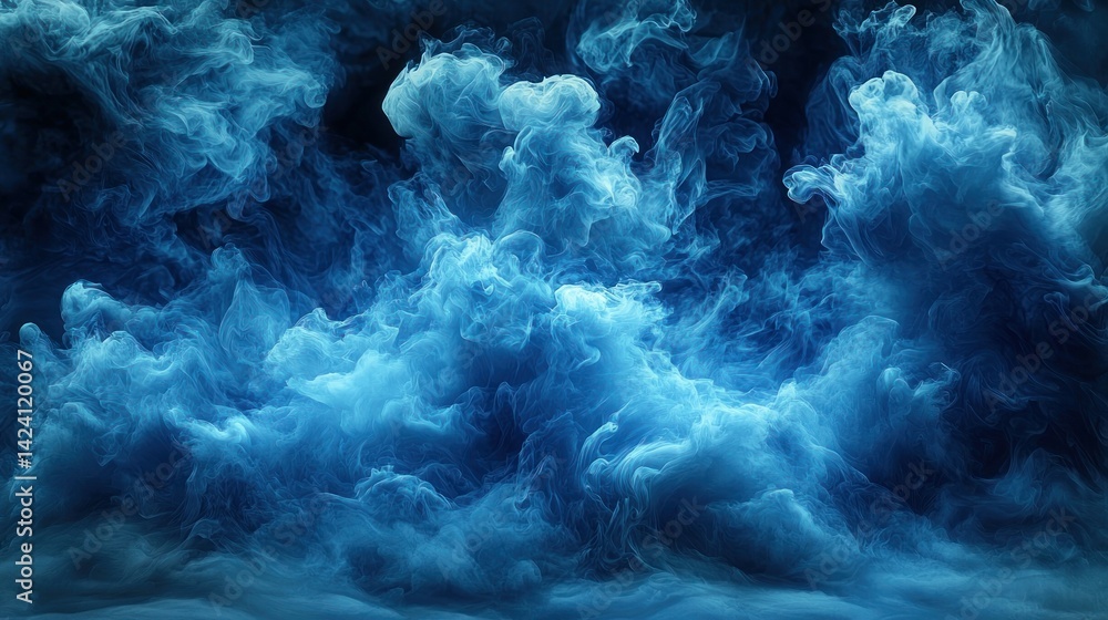 Obraz premium Blue Smoke Clouds
