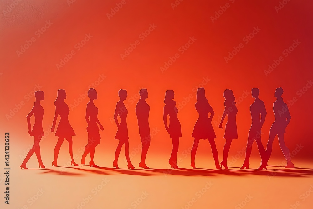 Optimistic Paper People Progressing Together Optimistic Paper People Progressing Together