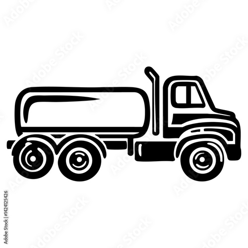 Tanker vector icon