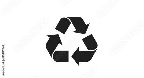 Recycle Symbol Black Icon