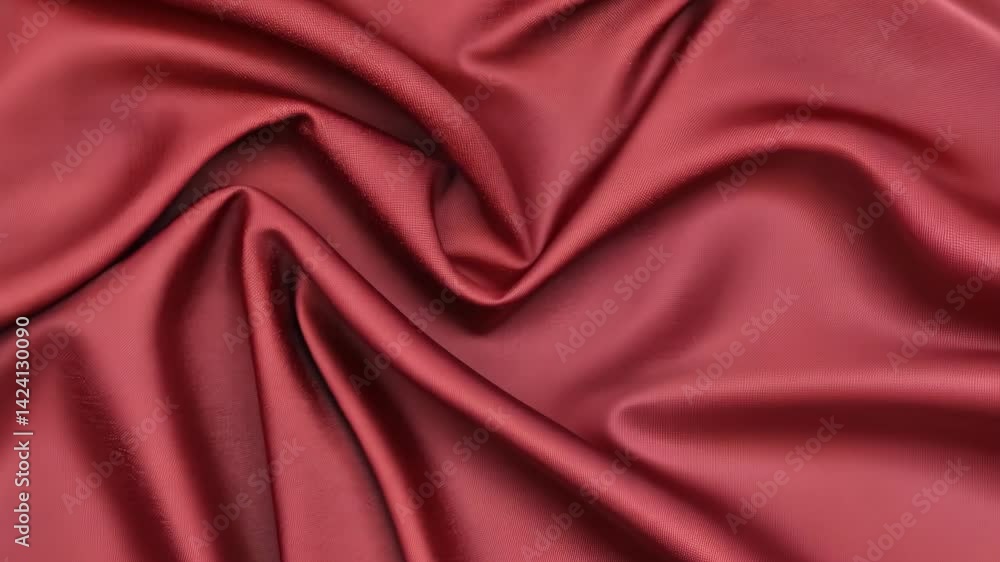 Soft red material being highlighted in a creative environment, emphasizing its elegant texture and appealing qualities for design purposes Soft red material being highlighted in a creative environment, emphasizing its elegant texture and appealing qualities for design purposes