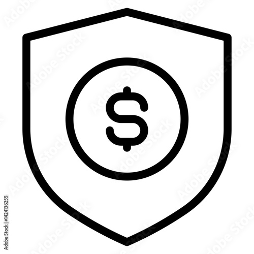 Protection icon in vector illustration