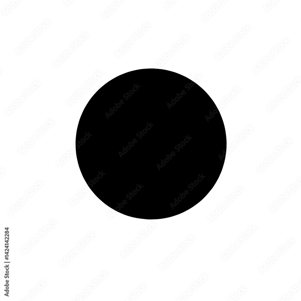 White cirlce shape White cirlce shape