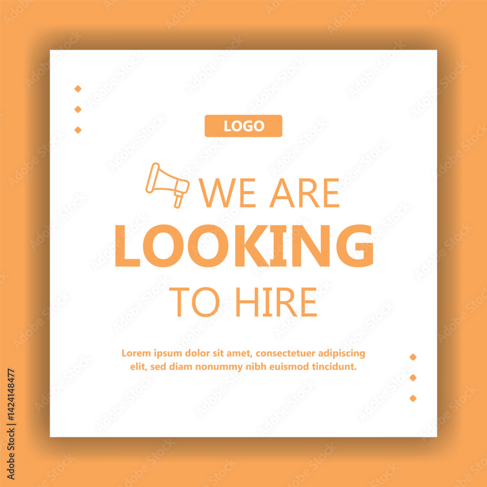 We are hiring job position square banner or social media post. We are yellow hiring job vacancy square web banner design We are hiring job position square banner or social media post. We are yellow hiring job vacancy square web banner design