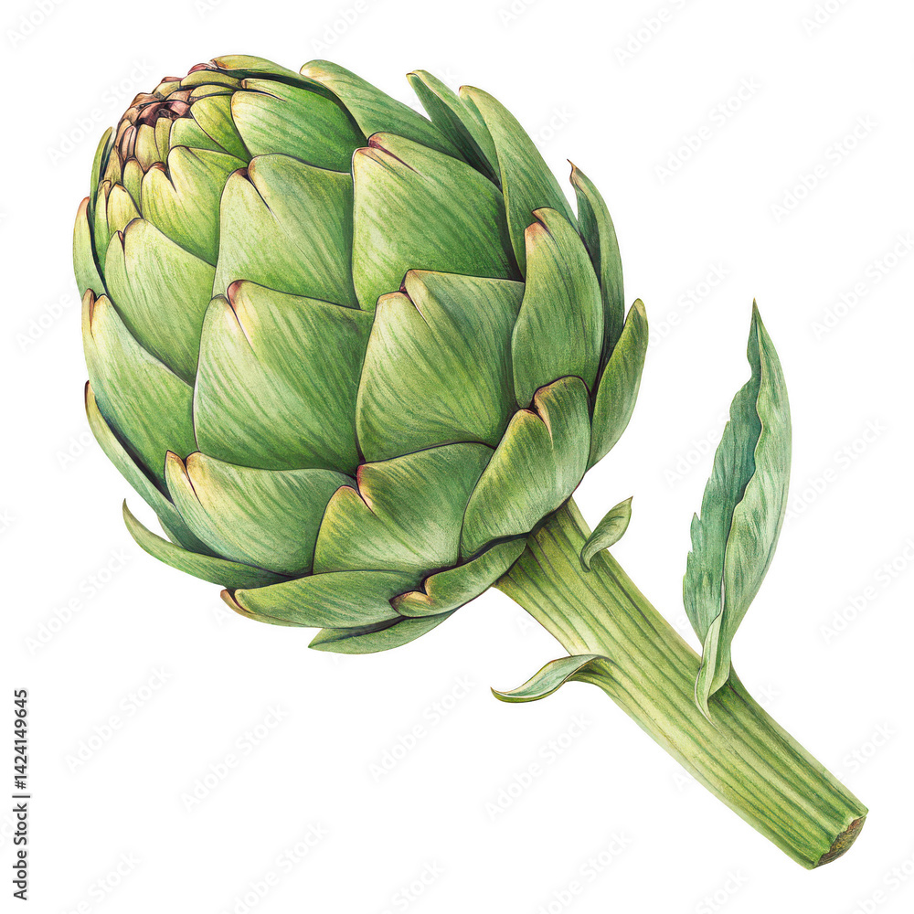 Obraz premium Artichoke png thistle vegetable png green vegetable png transparent background image