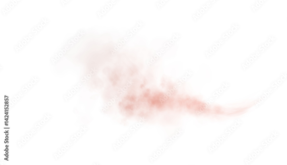 Fototapeta premium Incredible and Beautiful Red Smoke Background. A Stunning Magical Vapor and Fog Effect That Captivates You