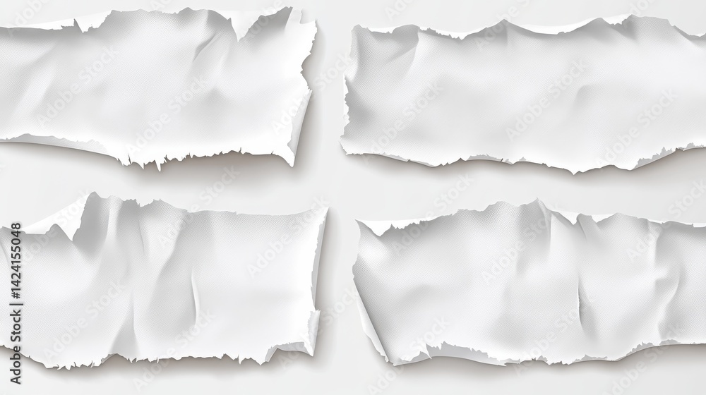 seamless torn paper edges, vector illustration seamless torn paper edges, vector illustration